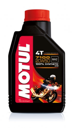 Motul 7100 20W50 %100 Sentetik Motosiklet Yağı (1 Lt.)