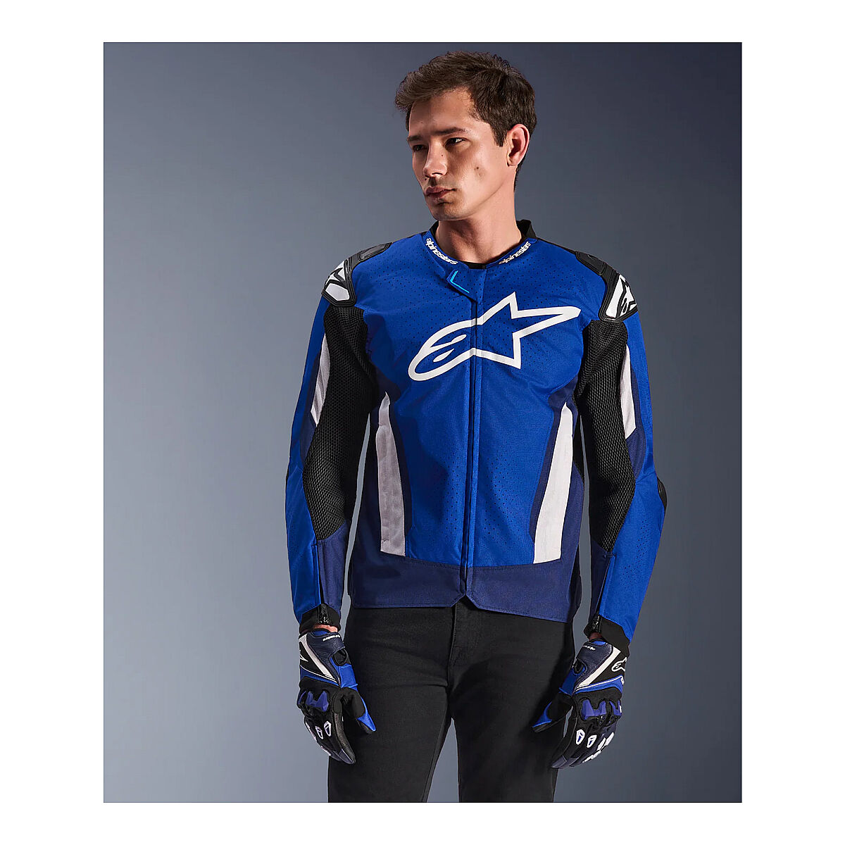 Alpinestars T-GP Air Korumalı Motosiklet Montu Mavi