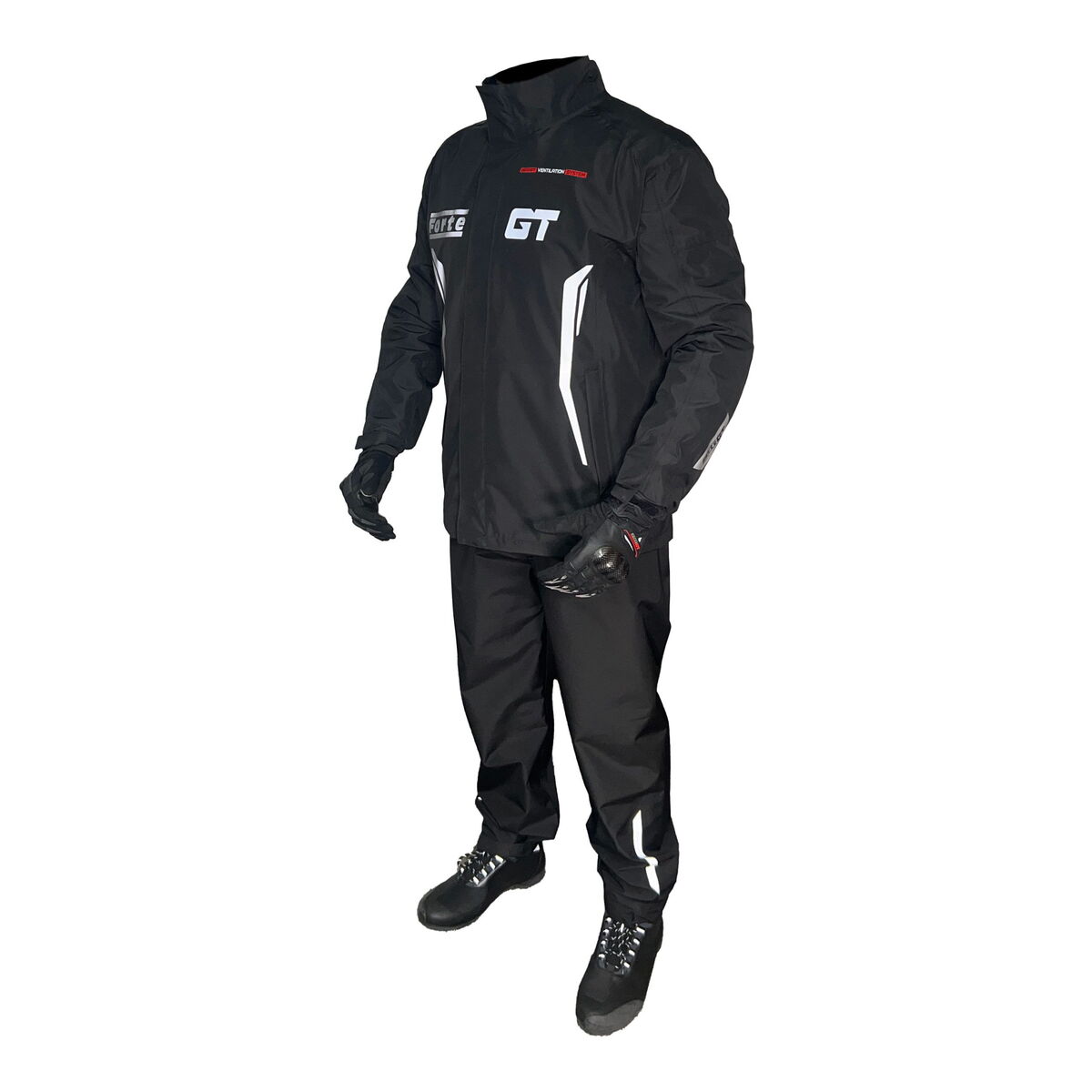 Forte GT 1140 Alt-Üst Takım Yağmurluk (Siyah)