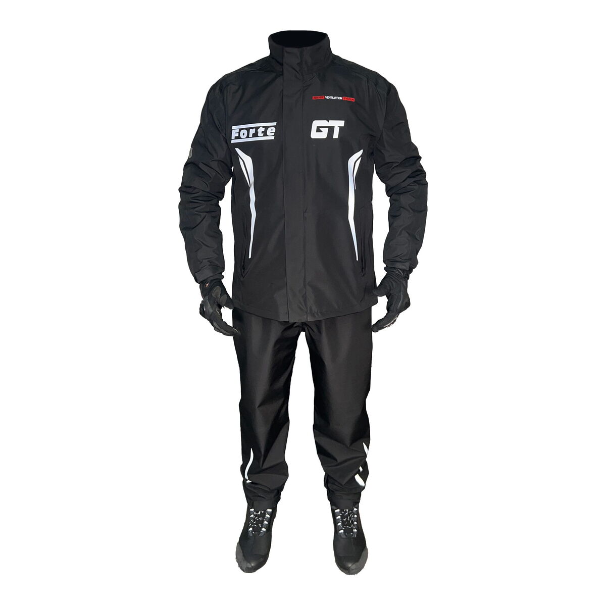 Forte GT 1140 Alt-Üst Takım Yağmurluk (Siyah)
