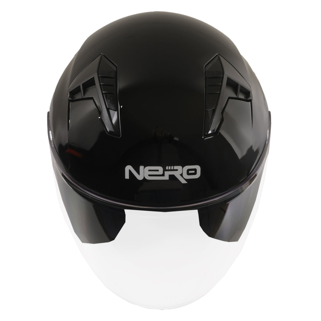 GP NERO MKS006-GB Şeffaf Vizörlü Motosiklet Yarım Kask